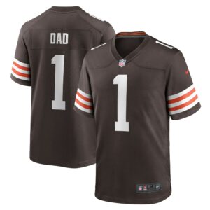number 1 dad cleveland browns nike game jersey brown clowdercats filo4.jpg