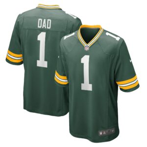 number 1 dad green bay packers nike game jersey green clowdercats gqkgh.jpg