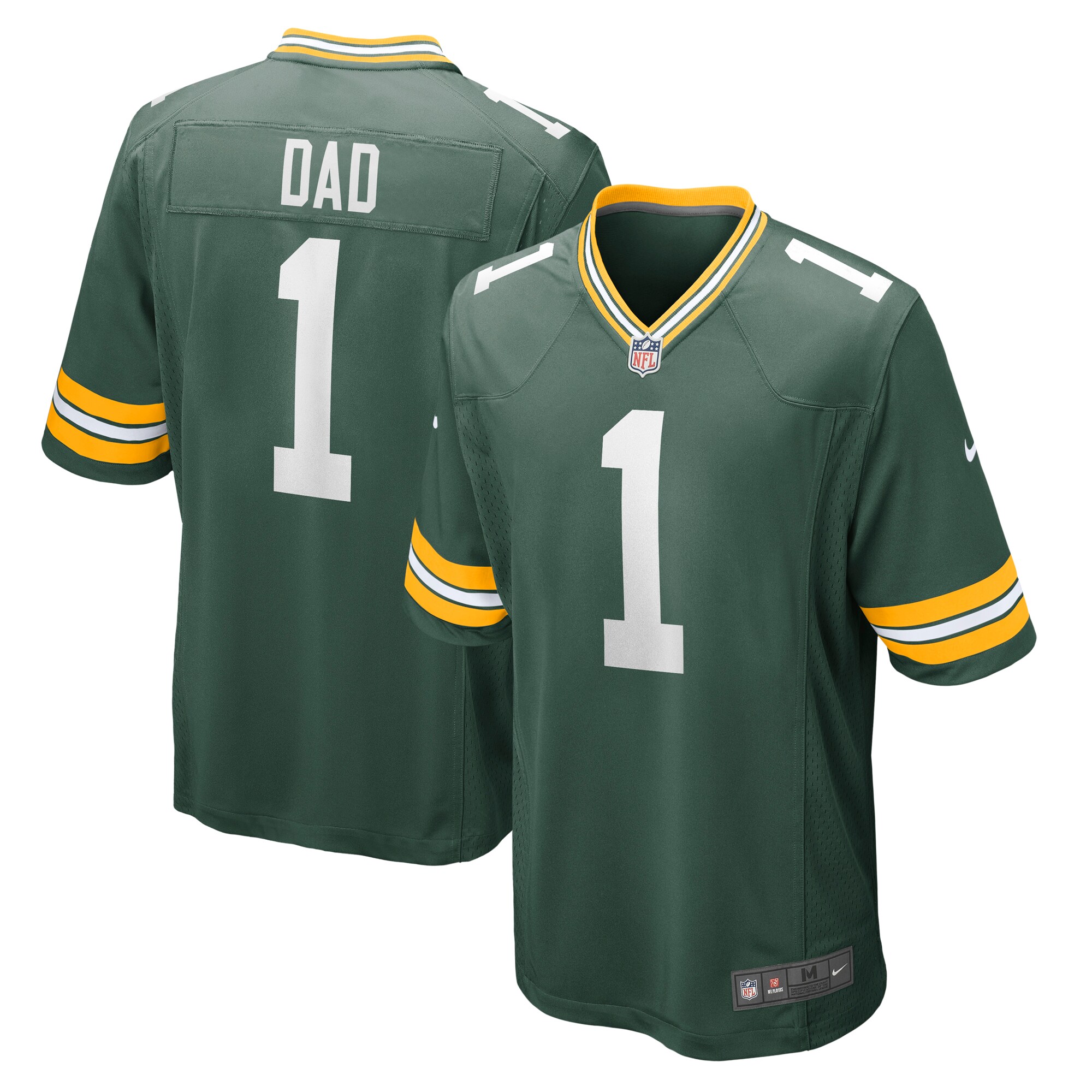number 1 dad green bay packers nike game jersey green clowdercats gqkgh.jpg