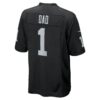 number 1 dad las vegas raiders nike game jersey black clowdercats c2woq.jpg