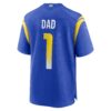 number 1 dad los angeles rams nike game jersey royal clowdercats pdo4i.jpg