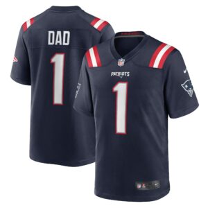 number 1 dad new england patriots nike game jersey navy clowdercats jjt4z.jpg