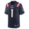 number 1 dad new england patriots nike game jersey navy clowdercats xcspp.jpg