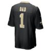 number 1 dad new orleans saints nike game jersey black clowdercats jqxkx.jpg