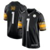 number 1 dad pittsburgh steelers nike game jersey black clowdercats dikog.jpg
