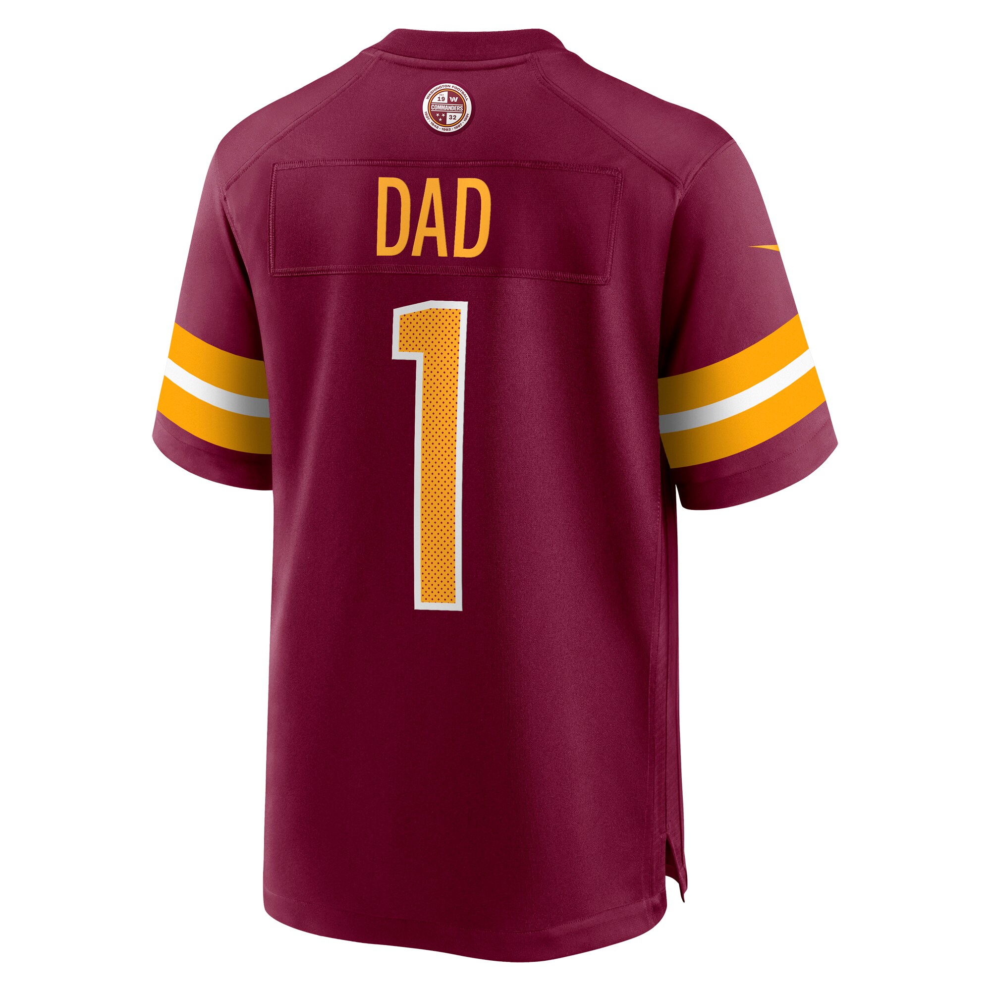 number 1 dad washington commanders nike game jersey burgundy clowdercats dwel8.jpg