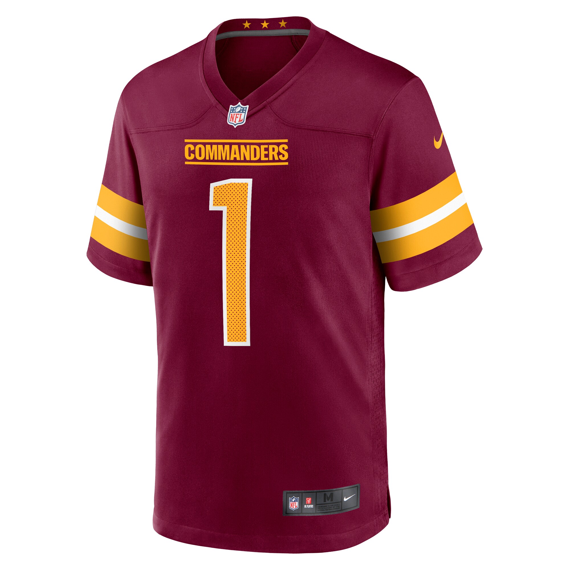 number 1 dad washington commanders nike game jersey burgundy clowdercats o2ndo.jpg