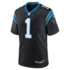 number 1 groom carolina panthers nike game jersey black clowdercats knsfg.jpg