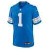 number 1 groom detroit lions nike game jersey blue clowdercats zd9jd.jpg