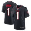 number 1 groom houston texans nike game jersey navy clowdercats bvqyw.jpg