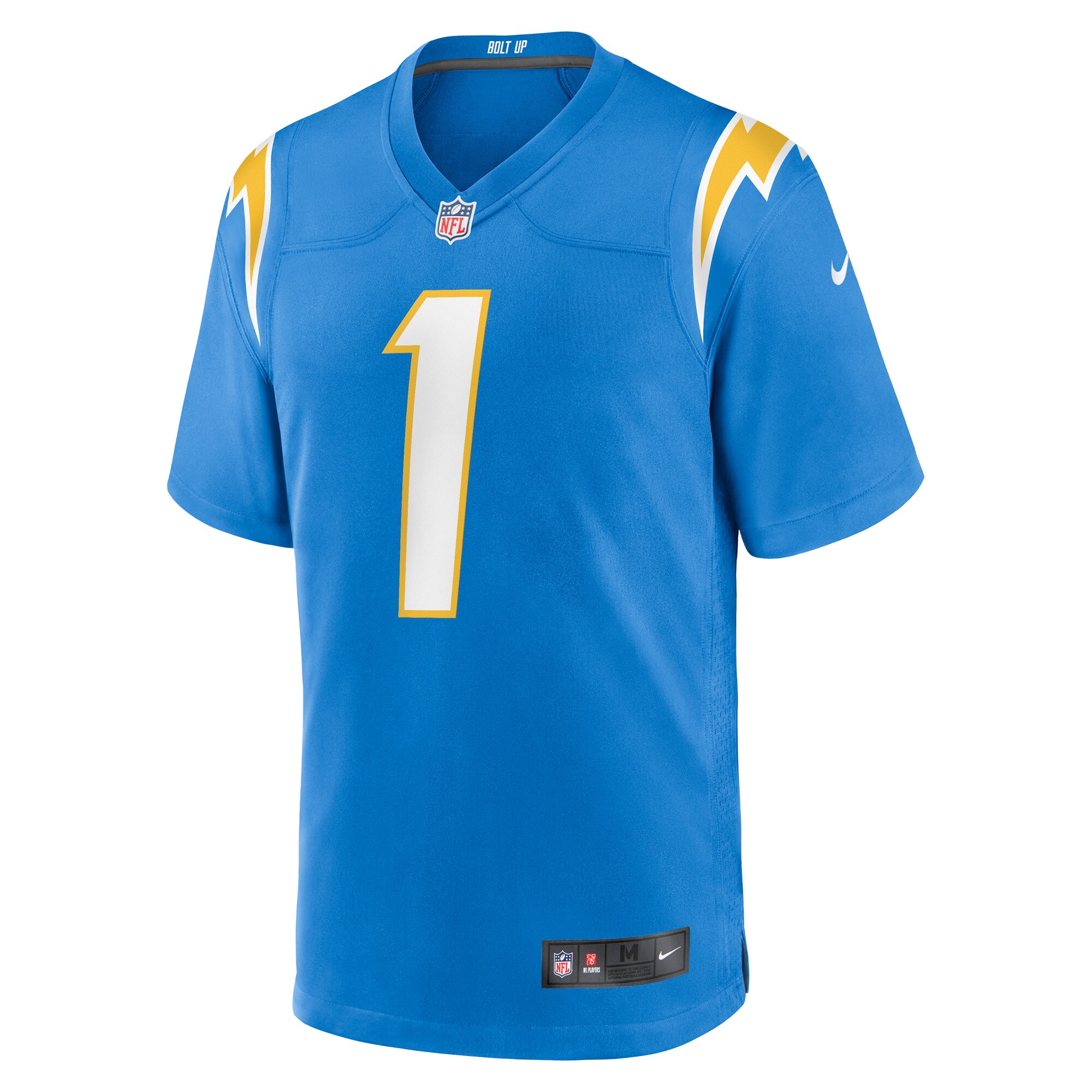 number 1 groom los angeles chargers nike game jersey powder blue clowdercats ah1kr.jpg