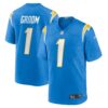 number 1 groom los angeles chargers nike game jersey powder blue clowdercats fkhff.jpg