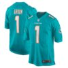 number 1 groom miami dolphins nike game jersey aqua clowdercats 0r2to.jpg