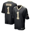number 1 groom new orleans saints nike game jersey black clowdercats mkeen.jpg
