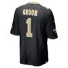number 1 groom new orleans saints nike game jersey black clowdercats w5dyp.jpg