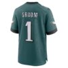 number 1 groom philadelphia eagles nike game jersey midnight green clowdercats pwilz.jpg