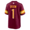 number 1 groom washington commanders nike game jersey burgundy clowdercats 7soca.jpg