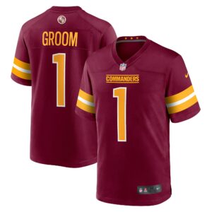 number 1 groom washington commanders nike game jersey burgundy clowdercats oldtp.jpg