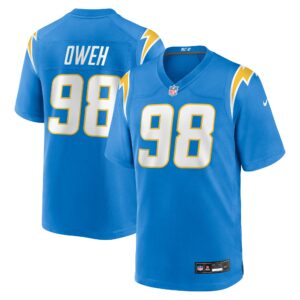 odafe oweh los angeles chargers nike team game jersey powder blue clowdercats pdcx7.jpg