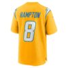 omarion hampton los angeles chargers nike alternate charger power game player jersey gold clowdercats gsefv.jpg