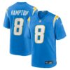 Omarion Hampton Los Angeles Chargers Nike Team Game Jersey - Powder Blue
