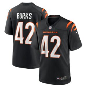 oren burks cincinnati bengals nike team game jersey black clowdercats trw5e.jpg