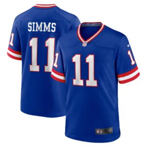 phil simms new york giants nike retired player alternate game jersey royal clowdercats zx4yk.jpg