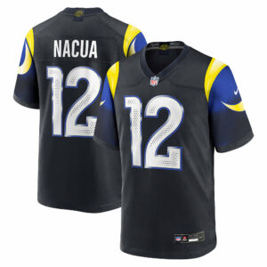 puka nacua los angeles rams nike 2025 rivalries collection game jersey midnight blue clowdercats esbn4.jpg