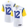 puka nacua los angeles rams nike game player jersey white clowdercats cvfbd.jpg