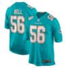 Quinton Bell Miami Dolphins Nike Game Jersey - Aqua