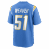 rashad weaver los angeles chargers nike team game jersey powder blue clowdercats tyygs