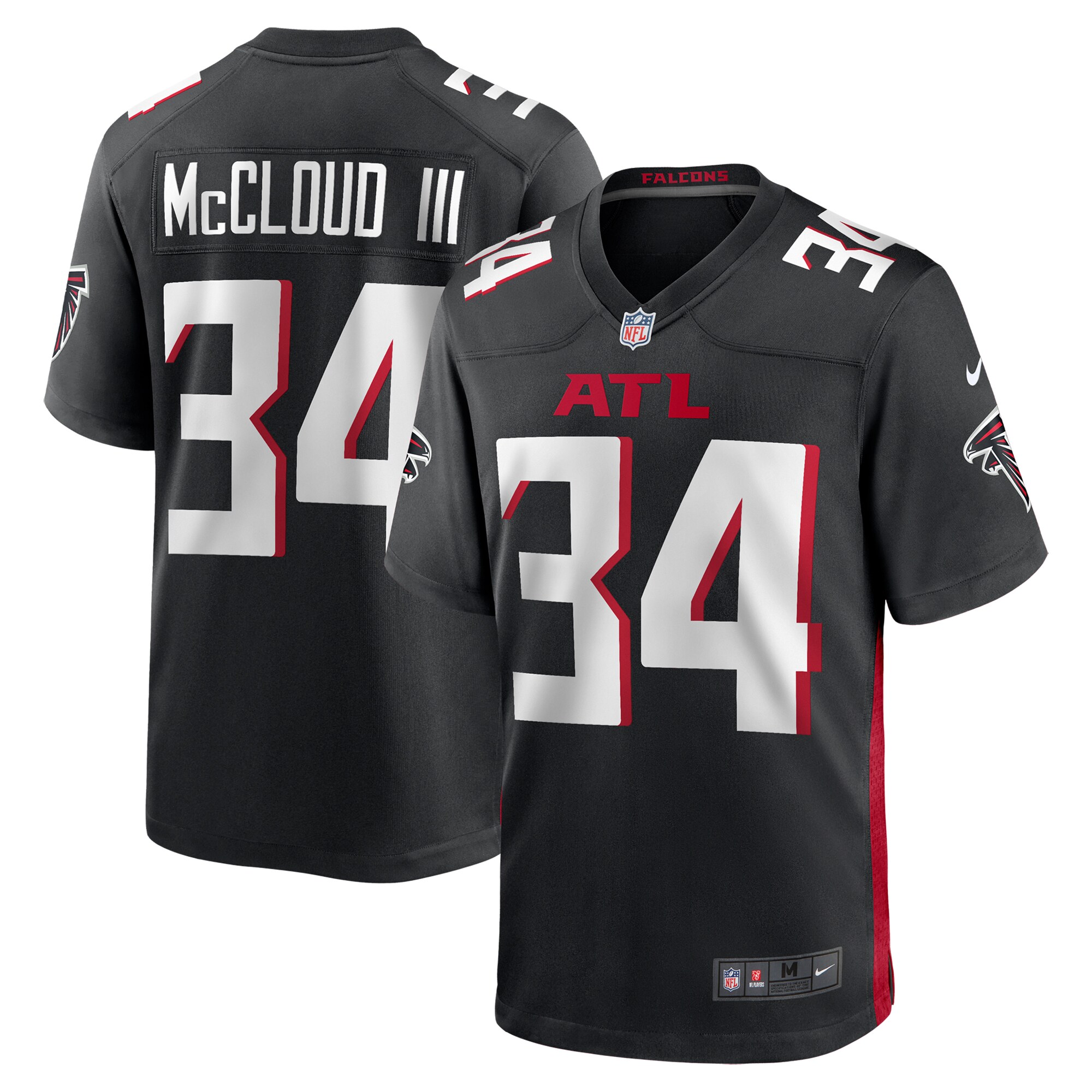 ray ray mccloud iii atlanta falcons nike team game jersey black clowdercats wpu7k.jpg