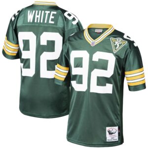 reggie white green bay packers 1993 mitchell ness authentic throwback retired player jersey green clowdercats a5ogh.jpg
