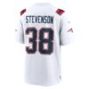 rhamondre stevenson new england patriots nike game player jersey white clowdercats 8kdyy.jpg