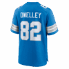 ross dwelley detroit lions nike team game jersey blue clowdercats 7i2ig