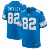 ross dwelley detroit lions nike team game jersey blue clowdercats ykkt7