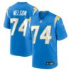 ryan nelson los angeles chargers nike team game jersey powder blue clowdercats zxpvv.jpg