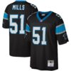 sam mills carolina panthers mitchell ness legacy replica jersey black clowdercats yvymx.jpg
