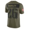 saquon barkley philadelphia eagles nike 2025 salute to service limited jersey olive clowdercats l9fh7.jpg