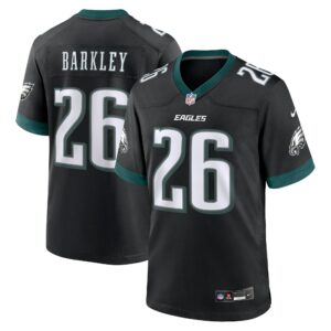 saquon barkley philadelphia eagles nike alternate game jersey black clowdercats fwfbz.jpg