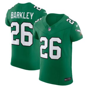 saquon barkley philadelphia eagles nike alternate vapor fuse elite jersey kelly green clowdercats qtvaz.jpg