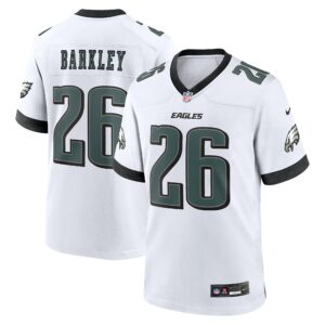 saquon barkley philadelphia eagles nike white game jersey white clowdercats gur1i.jpg