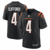 sean clifford cincinnati bengals nike team game jersey black clowdercats lgvvz