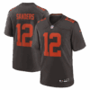 Shedeur Sanders Cleveland Browns Nike Alpha Dawg Game Jersey - Brown