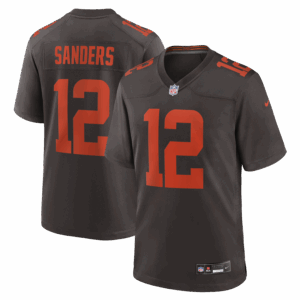 shedeur sanders cleveland browns nike alpha dawg game jersey brown clowdercats nqyub