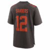 shedeur sanders cleveland browns nike alpha dawg game jersey brown clowdercats ozdfv