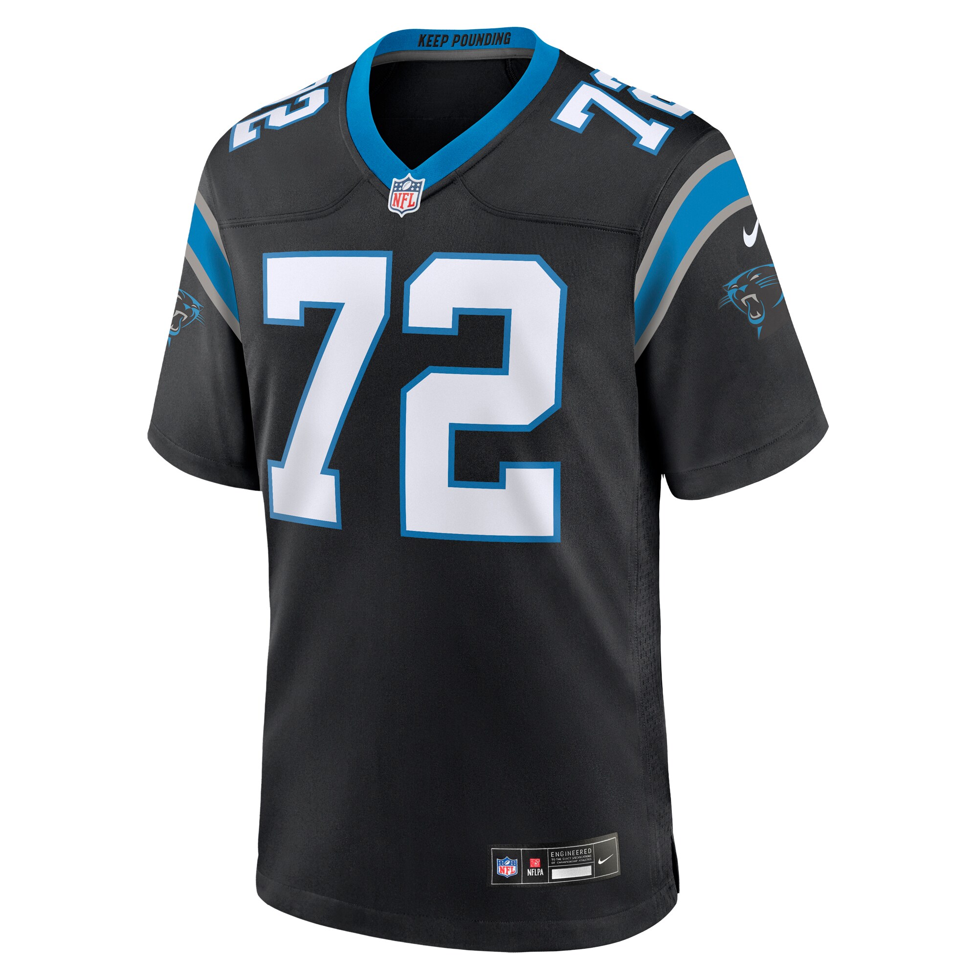 taylor moton carolina panthers nike team game jersey black clowdercats kcysx.jpg