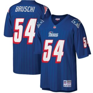 tedy bruschi new england patriots mitchell ness big tall 1996 retired player replica jersey royal clowdercats sznyp.jpg