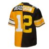 terry bradshaw pittsburgh steelers mitchell ness 1976 split legacy replica jersey blackgold clowdercats ettax.jpg