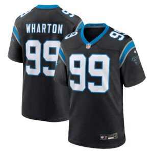 tershawn wharton carolina panthers nike team game jersey black clowdercats 9zn6c.jpg